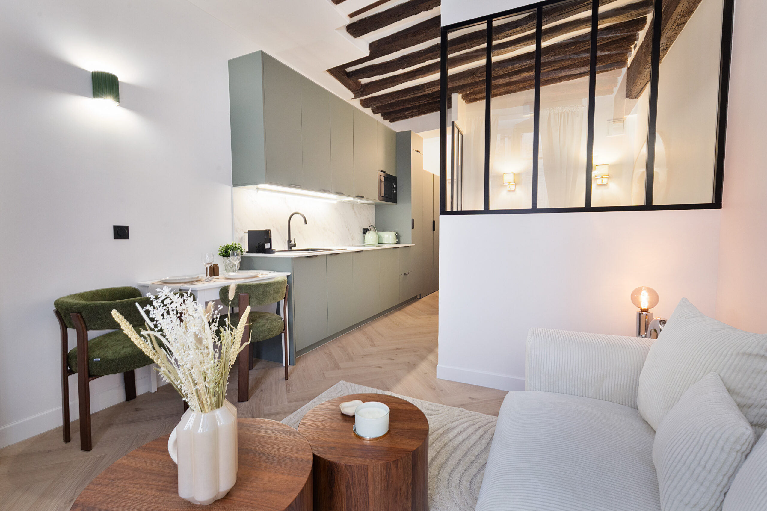 Un studio parisien chic et cosy